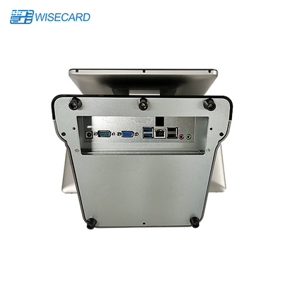 Desktop Dual Screen POS Terminal Double Sided Display RK3399 Processor Wins / Android OS