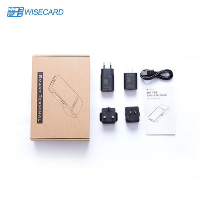 WCDMA 2500mAH Android POS Terminal MSR IC NFC 1D 2D Barcode 5.5 Inch