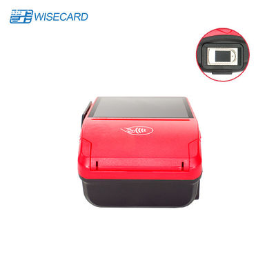 EMV PCI 모바일 결제 진홍색 지문 포스 터미날